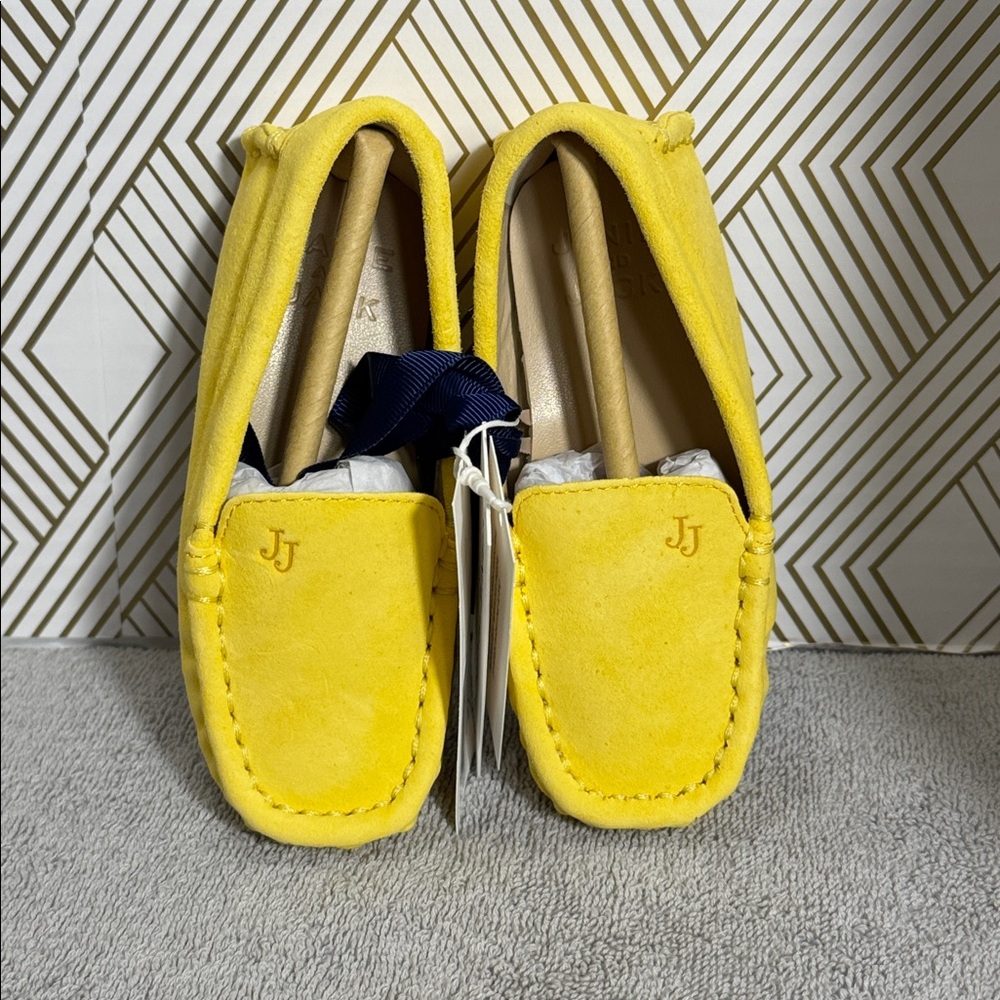 Janie and Jack loafers NWT Yellow Suede Loafers little kid soft